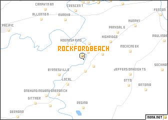 map of Rockford Beach