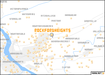 map of Rockford Heights