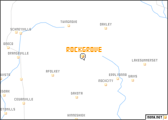 map of Rock Grove
