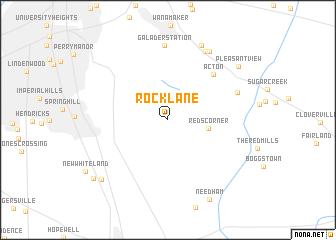 map of Rocklane