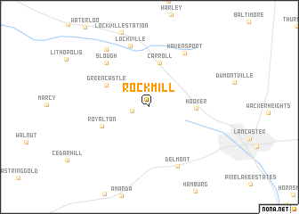 map of Rock Mill