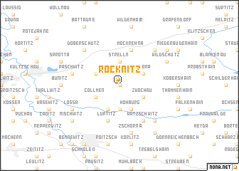 map of Röcknitz