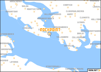 map of Rock Point