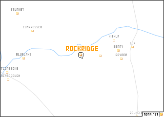 map of Rock Ridge