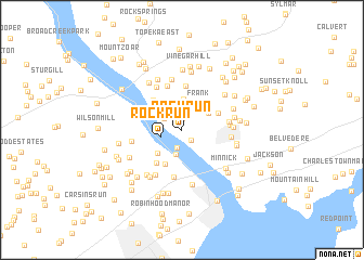 map of Rock Run