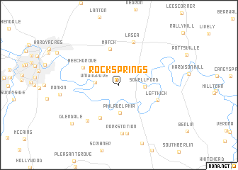 map of Rock Springs