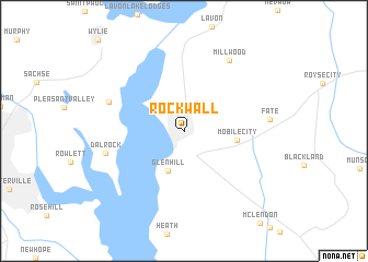 map of Rockwall