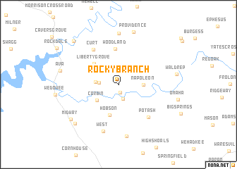 map of Rocky Branch