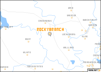 map of Rocky Branch