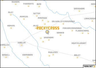 map of Rocky Cross