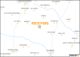 map of Rocky Ford