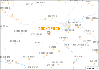 map of Rocky Ford