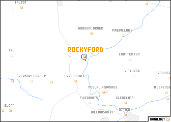 map of Rocky Ford