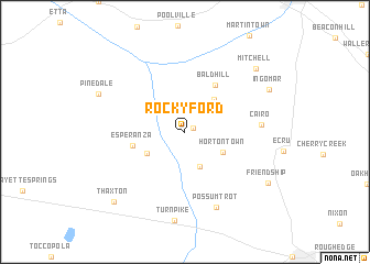 map of Rocky Ford