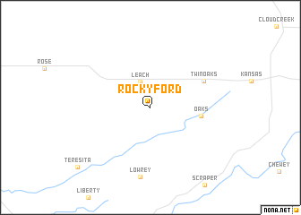 map of Rocky Ford