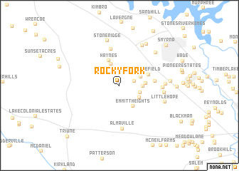 map of Rocky Fork