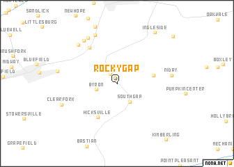map of Rocky Gap