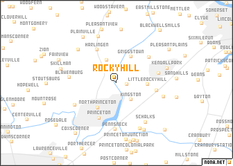 map of Rocky Hill