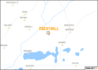 map of Rocky Hill