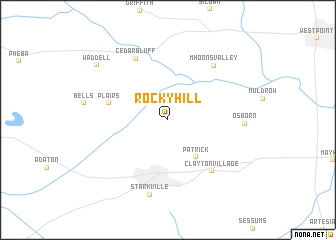 map of Rocky Hill