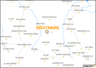 map of Rocky Mound