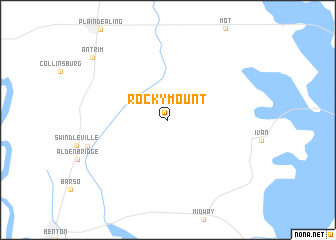 map of Rocky Mount