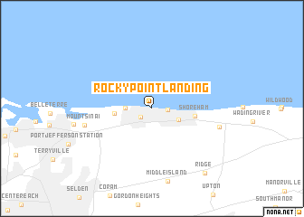 map of Rocky Point Landing
