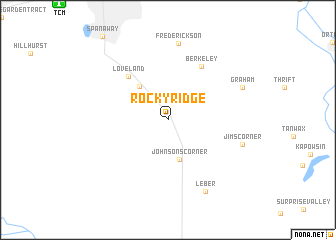 map of Rocky Ridge