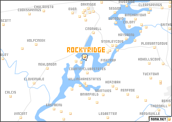 map of Rocky Ridge