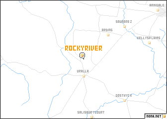 map of Rocky River