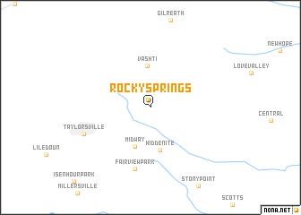 map of Rocky Springs