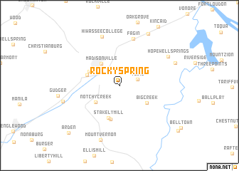 map of Rocky Spring
