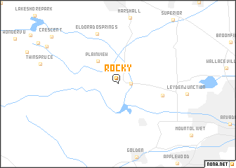 map of Rocky