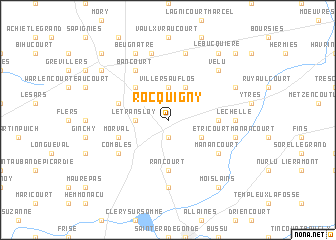 map of Rocquigny