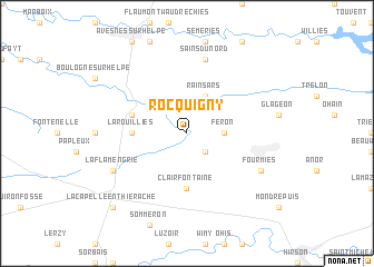 map of Rocquigny