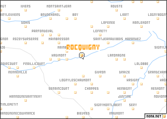 map of Rocquigny