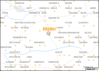 map of Rodaki