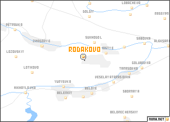 map of Rodakovo