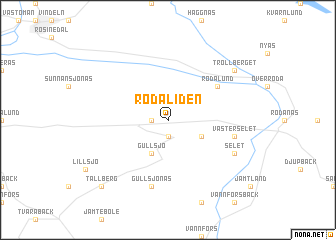 map of Rödåliden