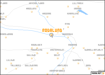 map of Rödålund