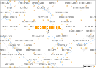 map of Rod an der Weil