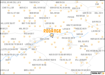 map of Rodange