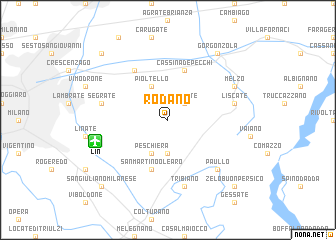 map of Rodano