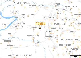 map of Rodau