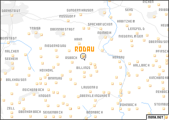 map of Rodau