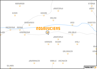 map of Rodavuciems