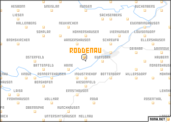 map of Röddenau