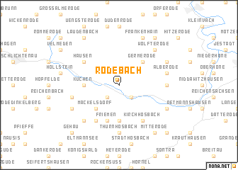 map of Rodebach