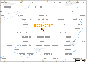 map of Rodehorst
