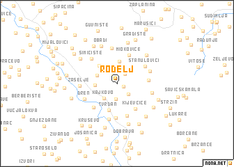 map of Rodelj